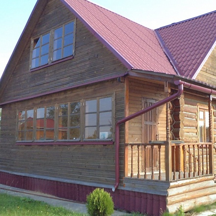 Продается дом из бревна 140 м2 25 км от МКАД в охраняемом поселке